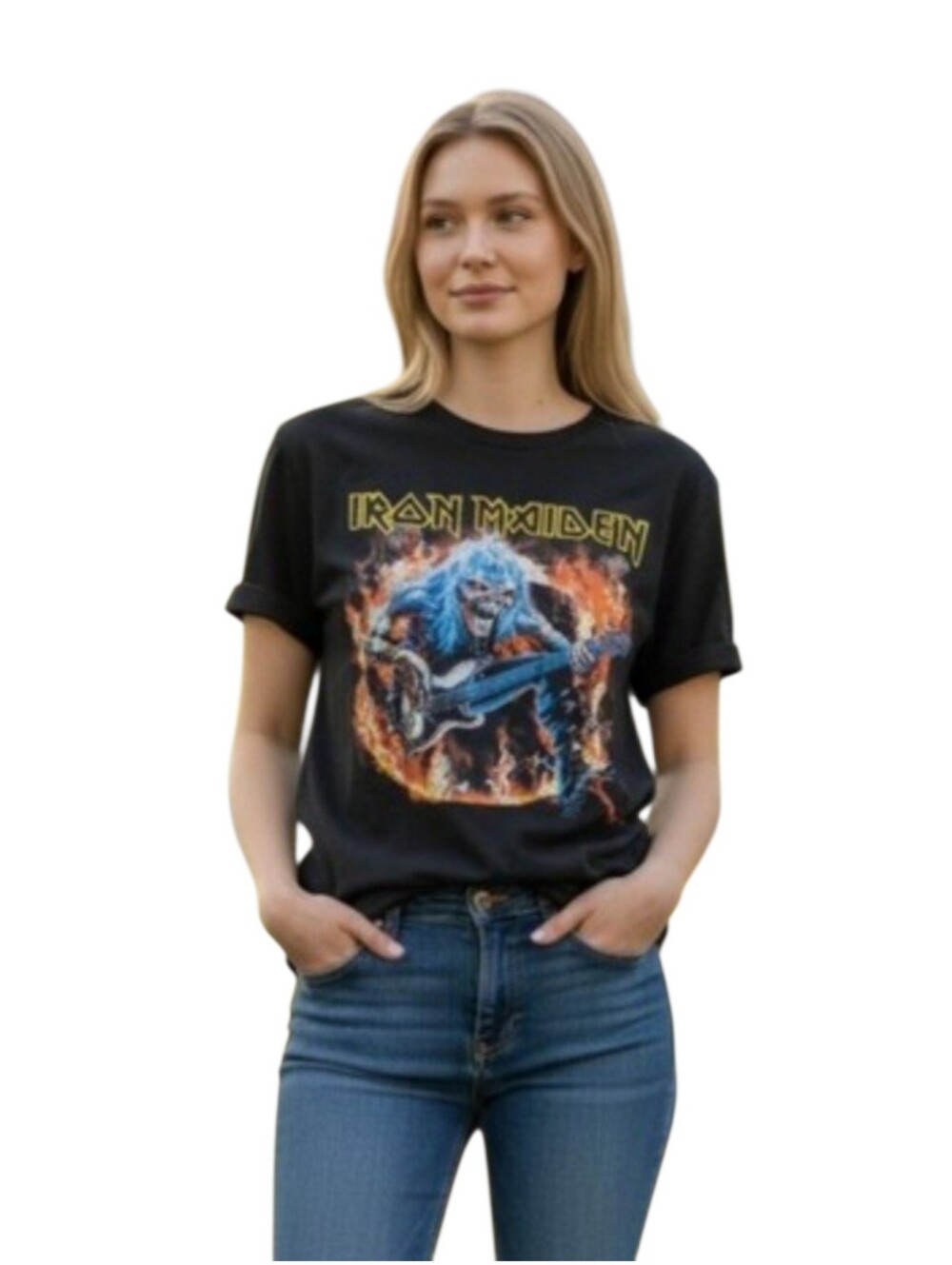 Iron Maiden Women’s Short SleeveTee in Black